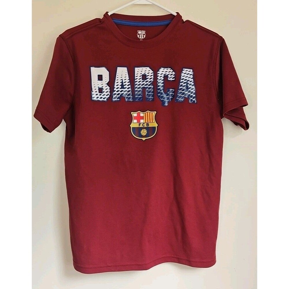 FCB Barcelona Barca T Shirt Men's 100% Polyester FCB Size M